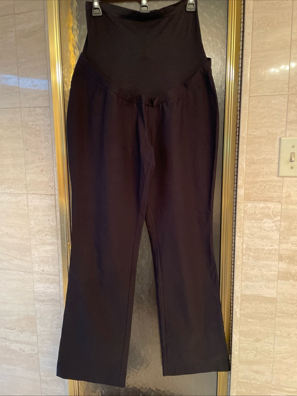 a:glow Black Straight-Leg Maternity Pants